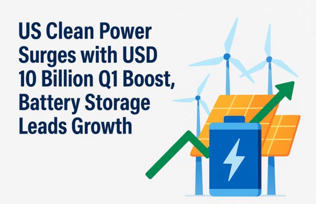 US Clean Energy Surges with USD 10 Billion Q1 Boost