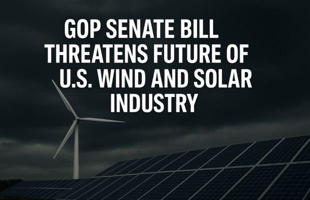 GOP Senate Bill Threatens Future of US Wind and Solar Industry