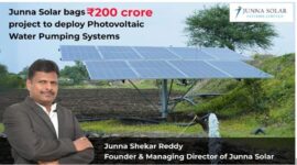 Solar Pumps: Junna Solar Bags R 114.58cr Order From MEDA